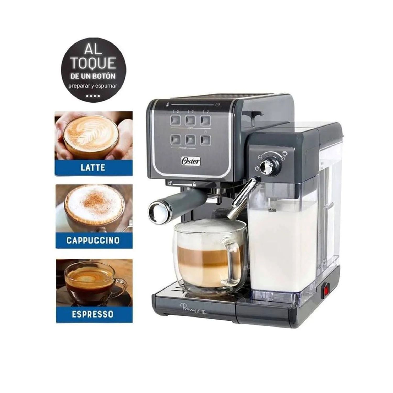 Cafetera Automática PrimaLatte Touch 19 bares