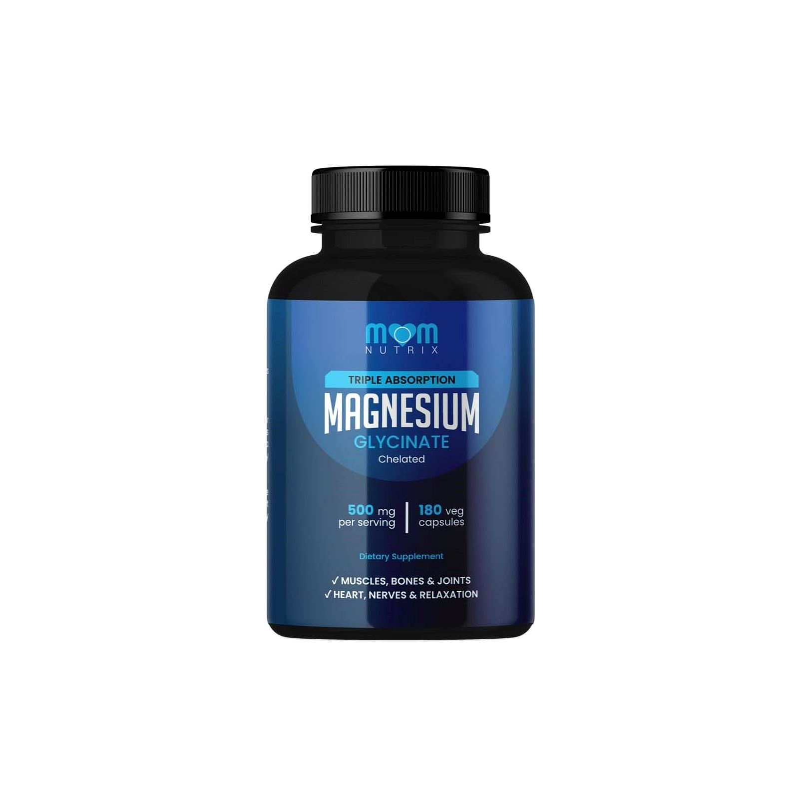 Mom Nutrix Magnesium Glycinate 500mg 180 Capsulas