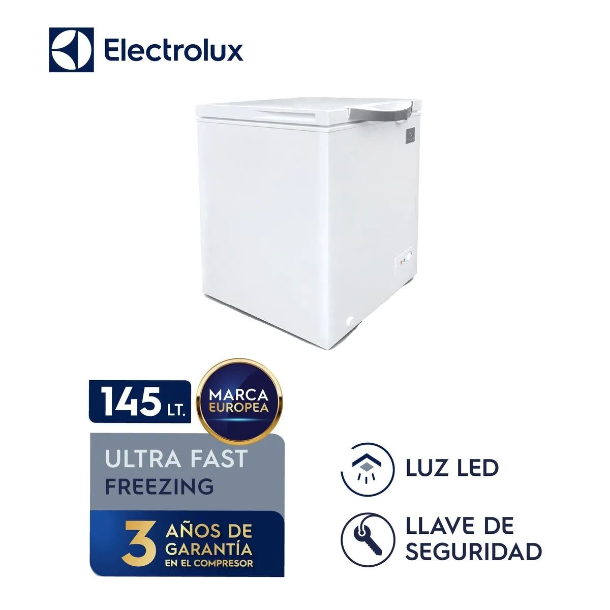 Congeladora Ultra Fast Freezing Electrolux de 145L – EFC15A2HPWB