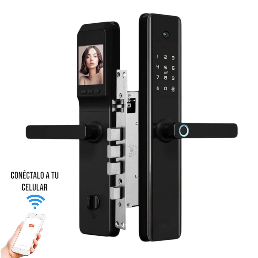 Cerradura Inteligente Digital con Cámara 6 modos + Asesoría Instalación