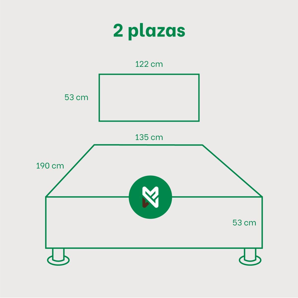 Combo cama brisa tela antifluido 2Plz color Negro + velador ted + almohada