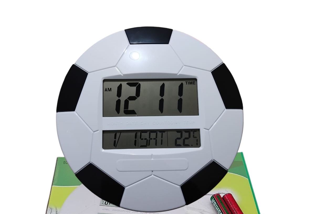 Reloj diseño balón de futbol para pared o escritorio