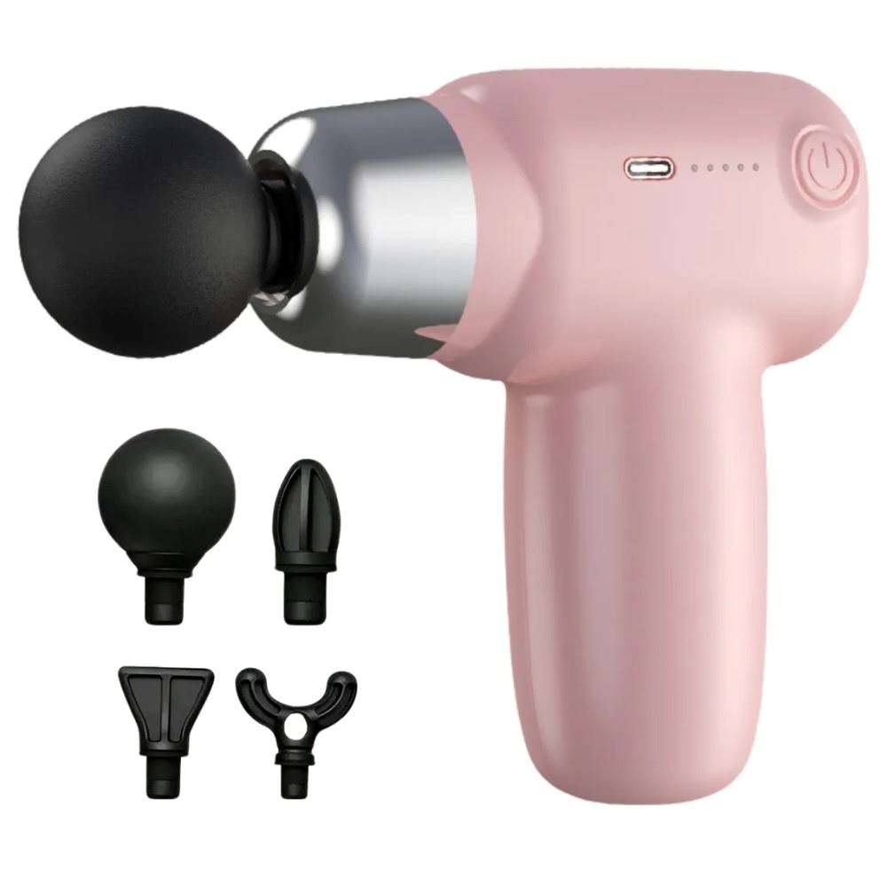 Pistola Masajeadora Para Cuerpo Entero Con 4 Cabezales