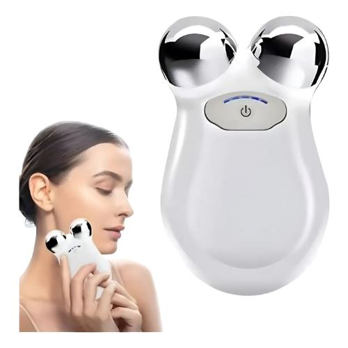 Masajeador Antiarrugas Facial Con Microcorrientes Blanco Día/noche