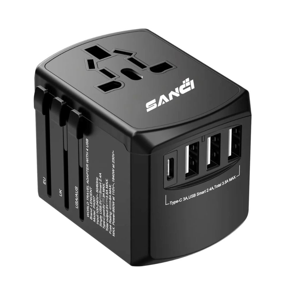 Adaptador Internacional Enchufe Universal Viajero 200 Paises