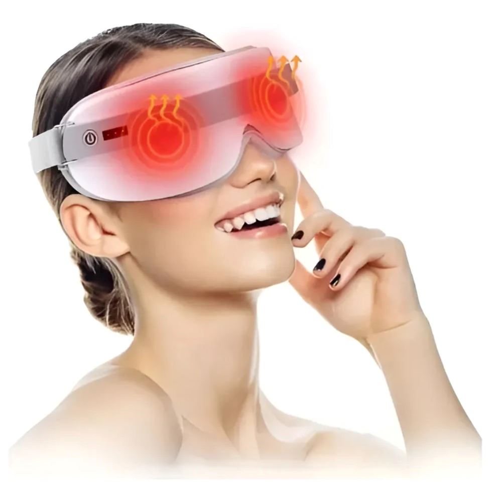 Masajeador De Ojos Relajante, Alivia Fatiga Y Reduce Ojeras Blanco