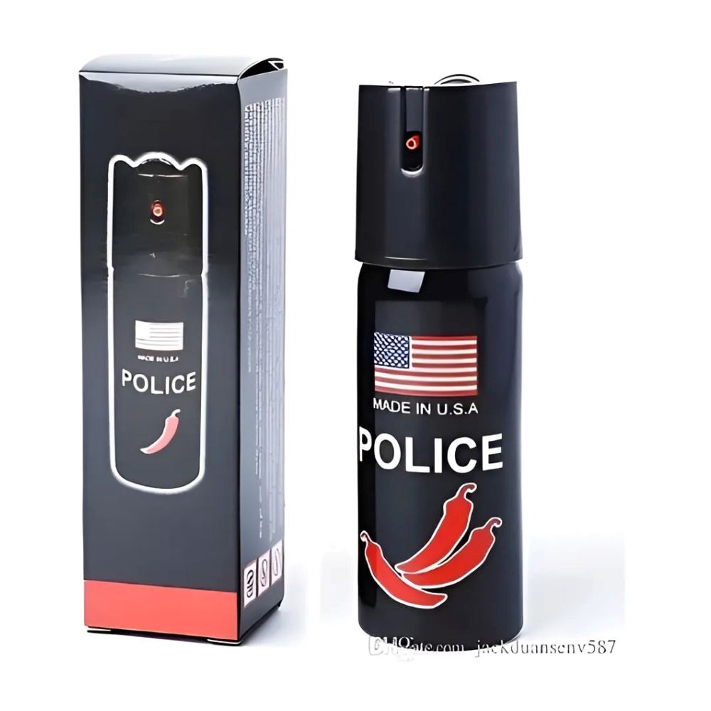 Gas Pimienta Police 60ml Spray Proteccion Defensa Personal Negro