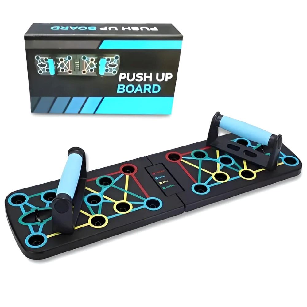 Tablero Push Up Board Completo Planchas Flexiones Abdominale Negro