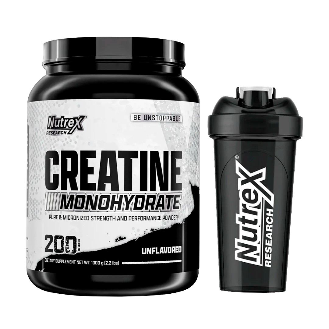 Creatina Monohydrate 1kg - Nutrex + Shaker gratis