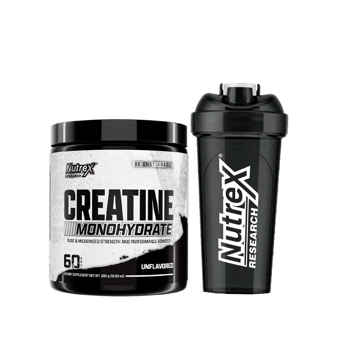 Creatina Monohydrate 300g - Nutrex + Shaker gratis