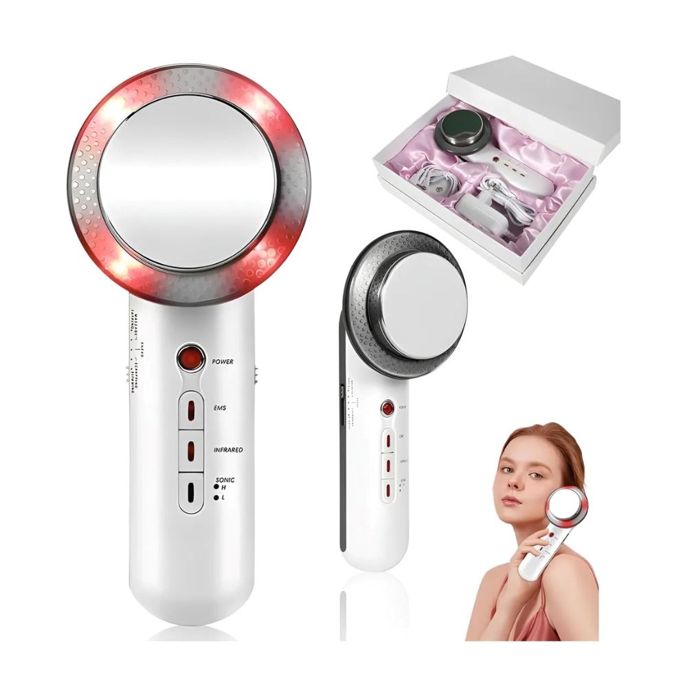 Masajeador Eléctrico Portátil Victoria Han Mge-05 3 En 1 Blanco