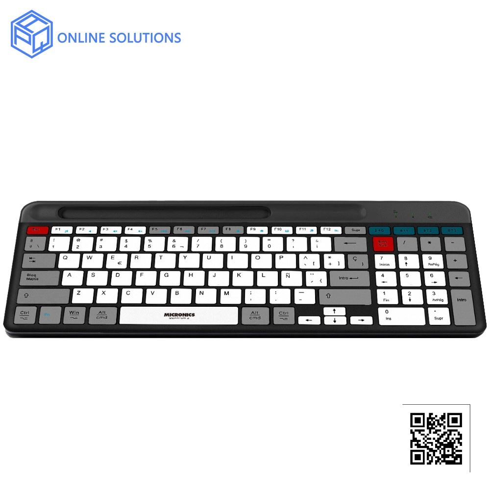 TECLADO MICRONICS QUANTUM 3 MIC K600-3M INALAMBRICO