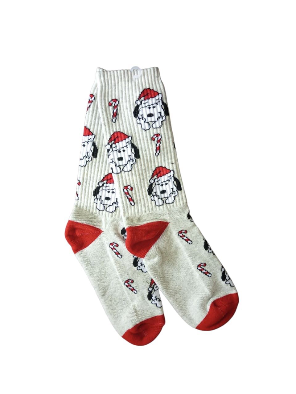Medias de Algodón Snoopy Navidad2