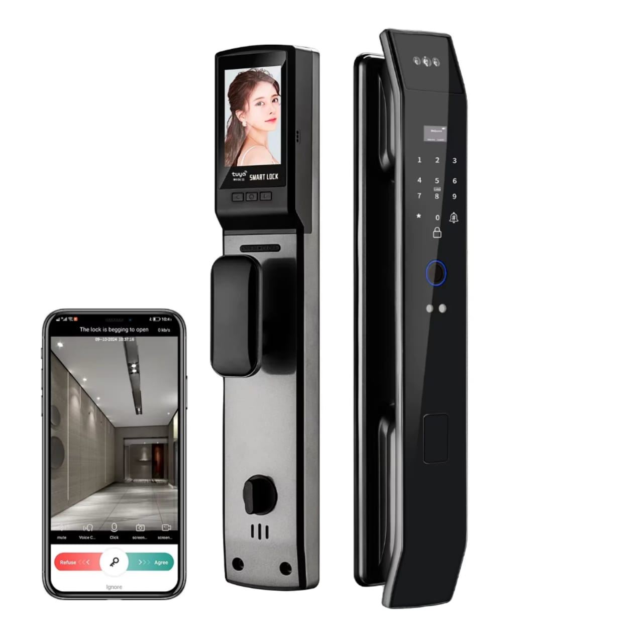 Cerradura Inteligente Digital con Reconocimiento facial 6 modos + Asesoría Instalación