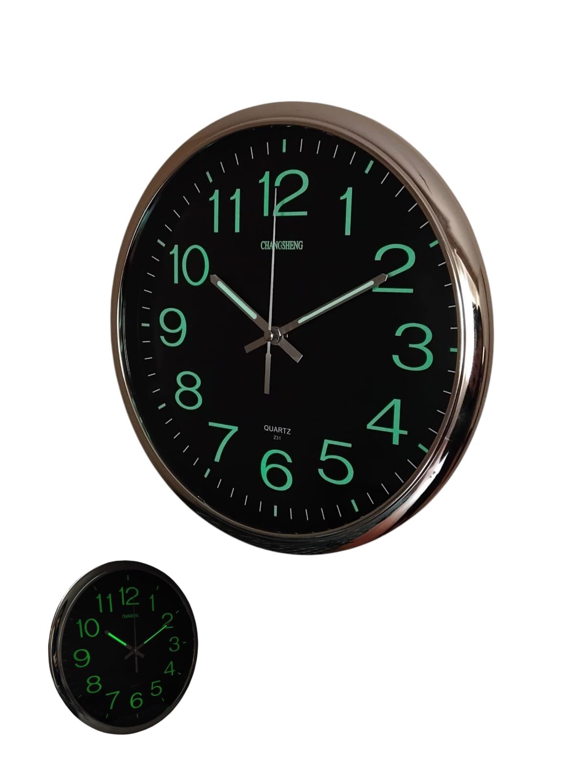 Reloj de pared fosforescente