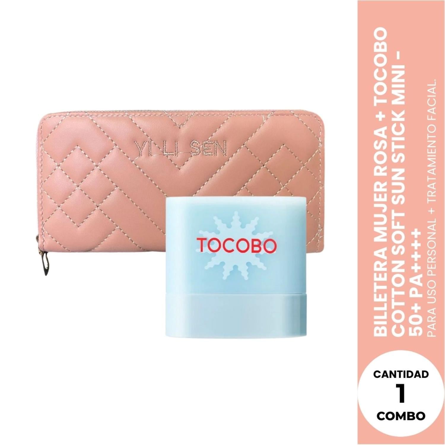 Tocobo Cotton Soft Sun Stick Mini- 50+ Pa++++ + Billetera mujer