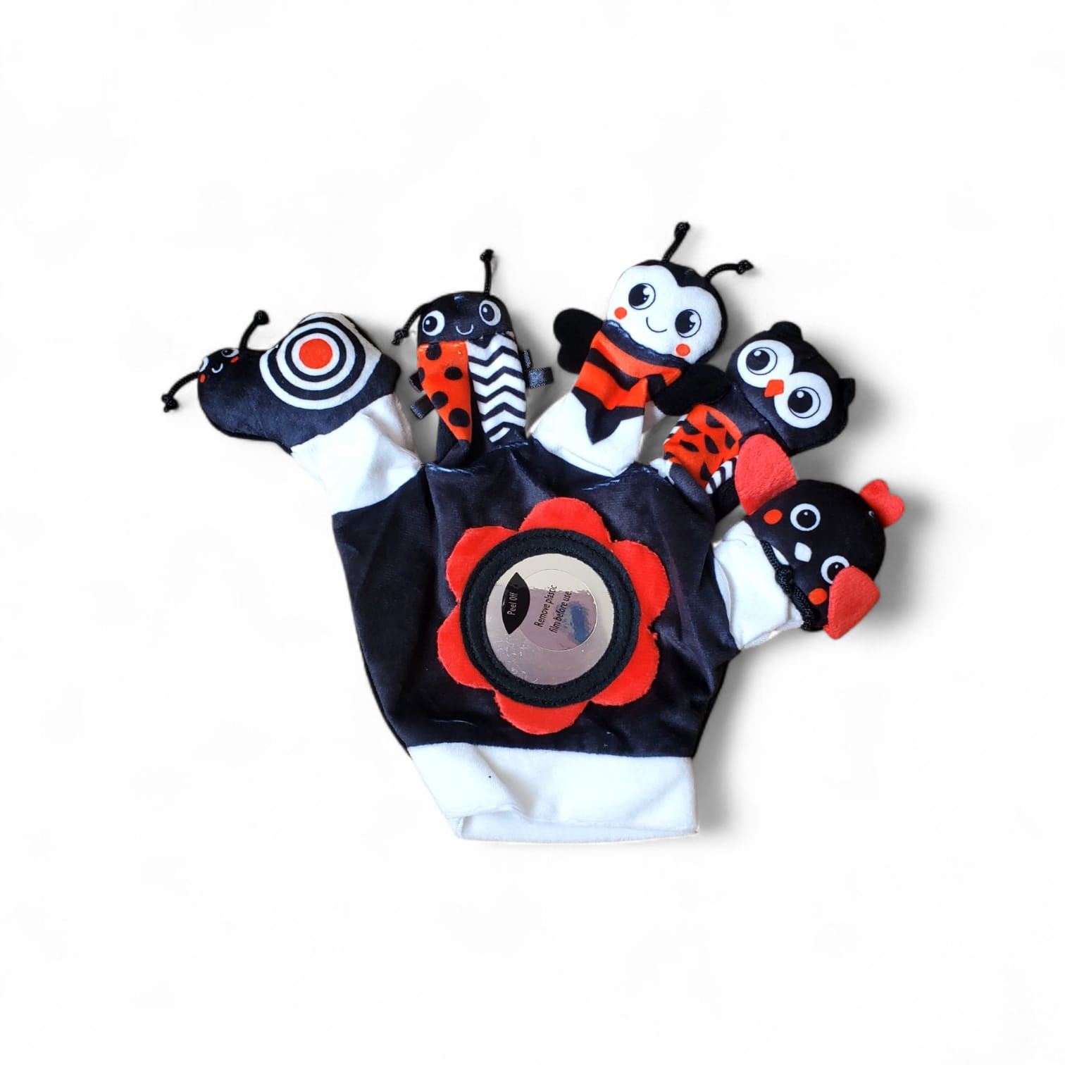 Títere de Guante de Mano para Estimulación Visual para bebe