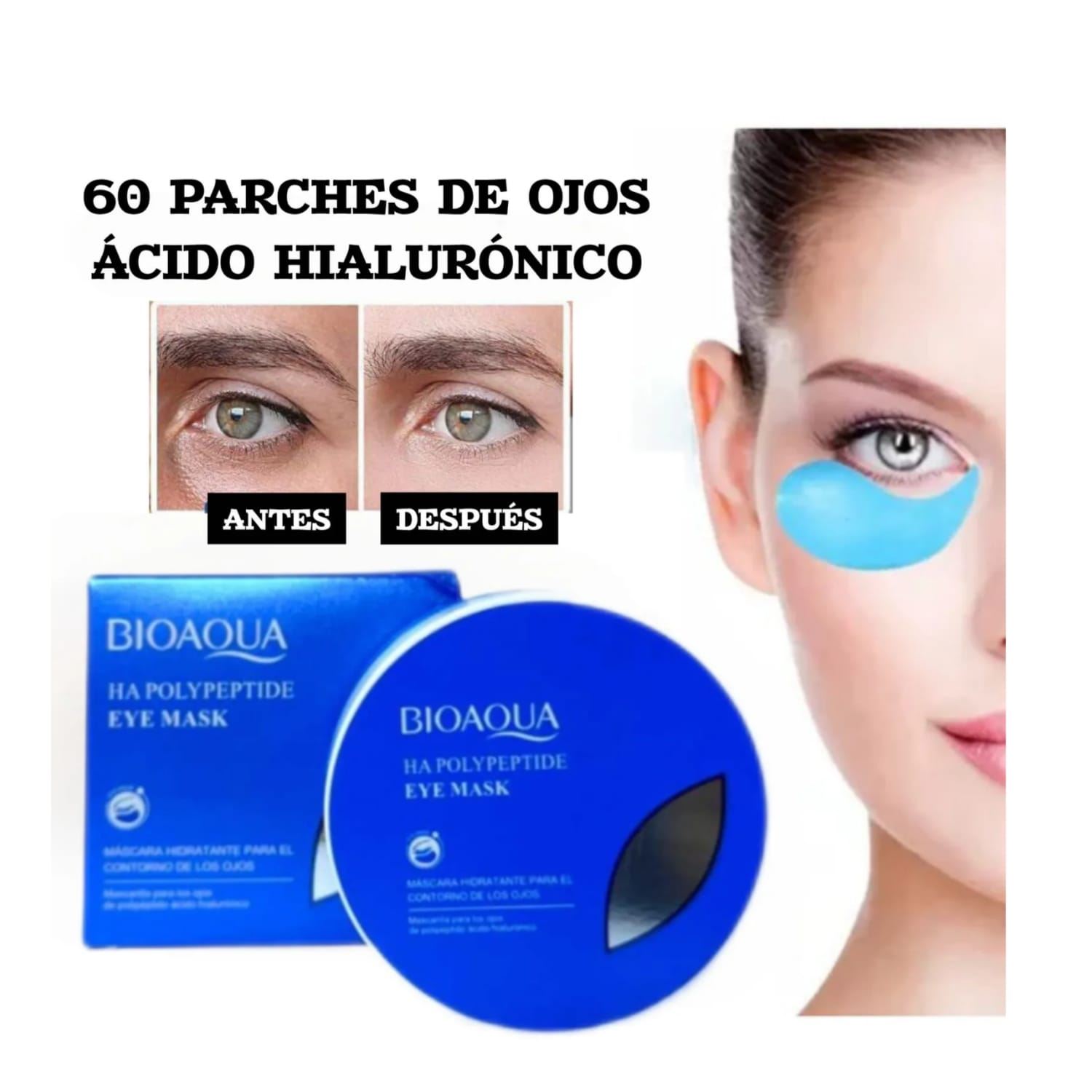 Parches De Colágeno Para Las Ojeras + Ácido Hialurónico 60
