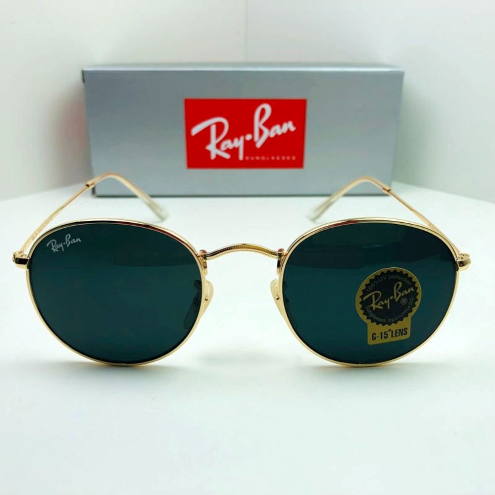 LENTES DE SOL RAY BAN RB3447 ROUND METAL DORADO LUNA NEGRA TALLA TALLA 50-21