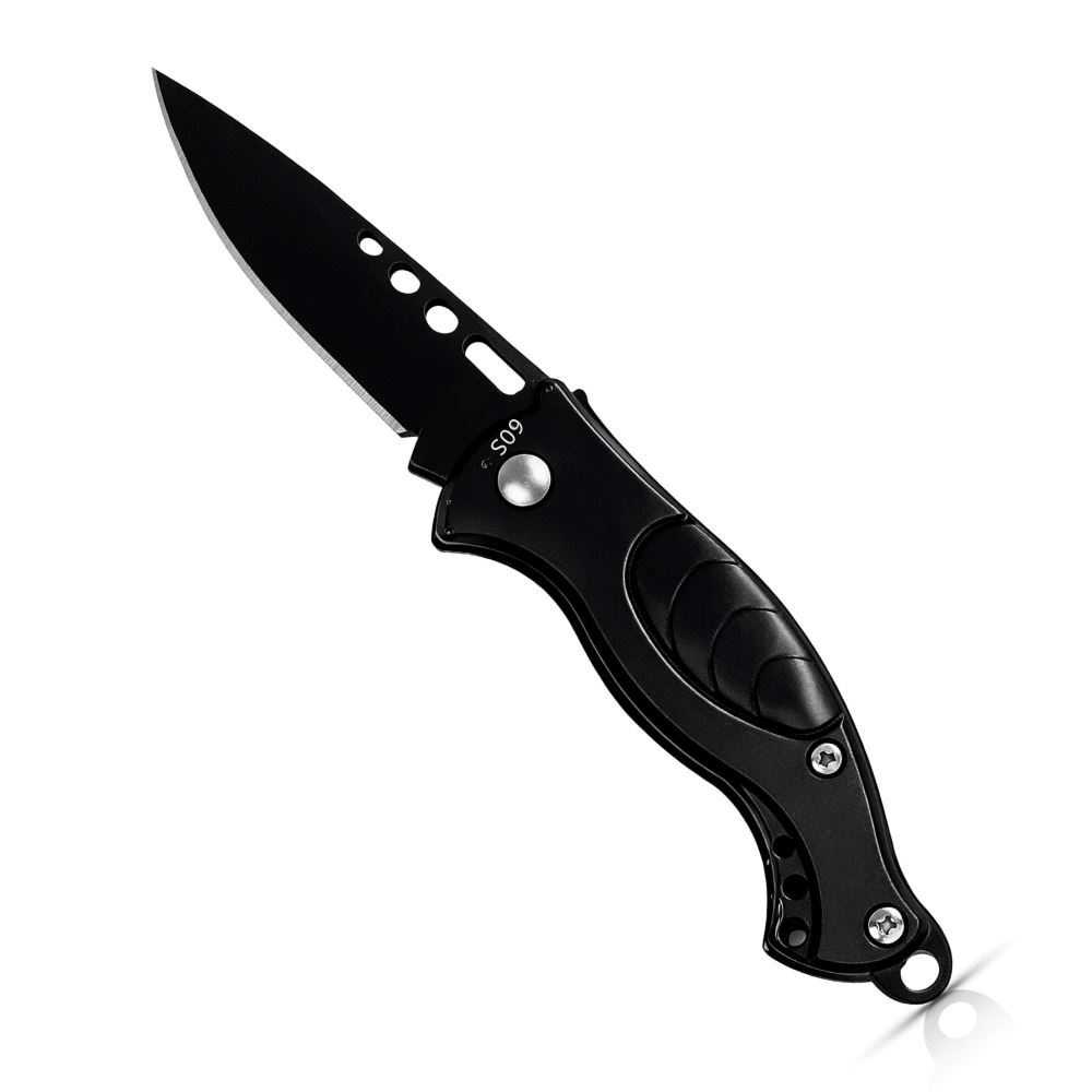 Navaja Táctica Negra Llavero Compacta Llavero 509 Negro