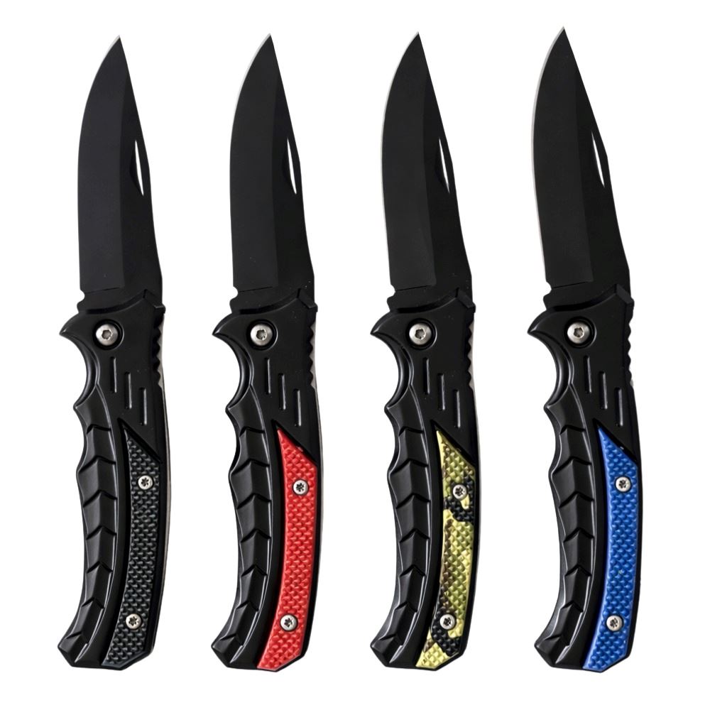 Navaja Multiusos Modelo Ka053 Compacta Y Versátil Pack X4 4 Colores