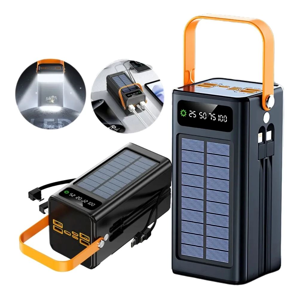 Cargador Solar Power Bank 80000mah Carga Super Rápida 22.5w
