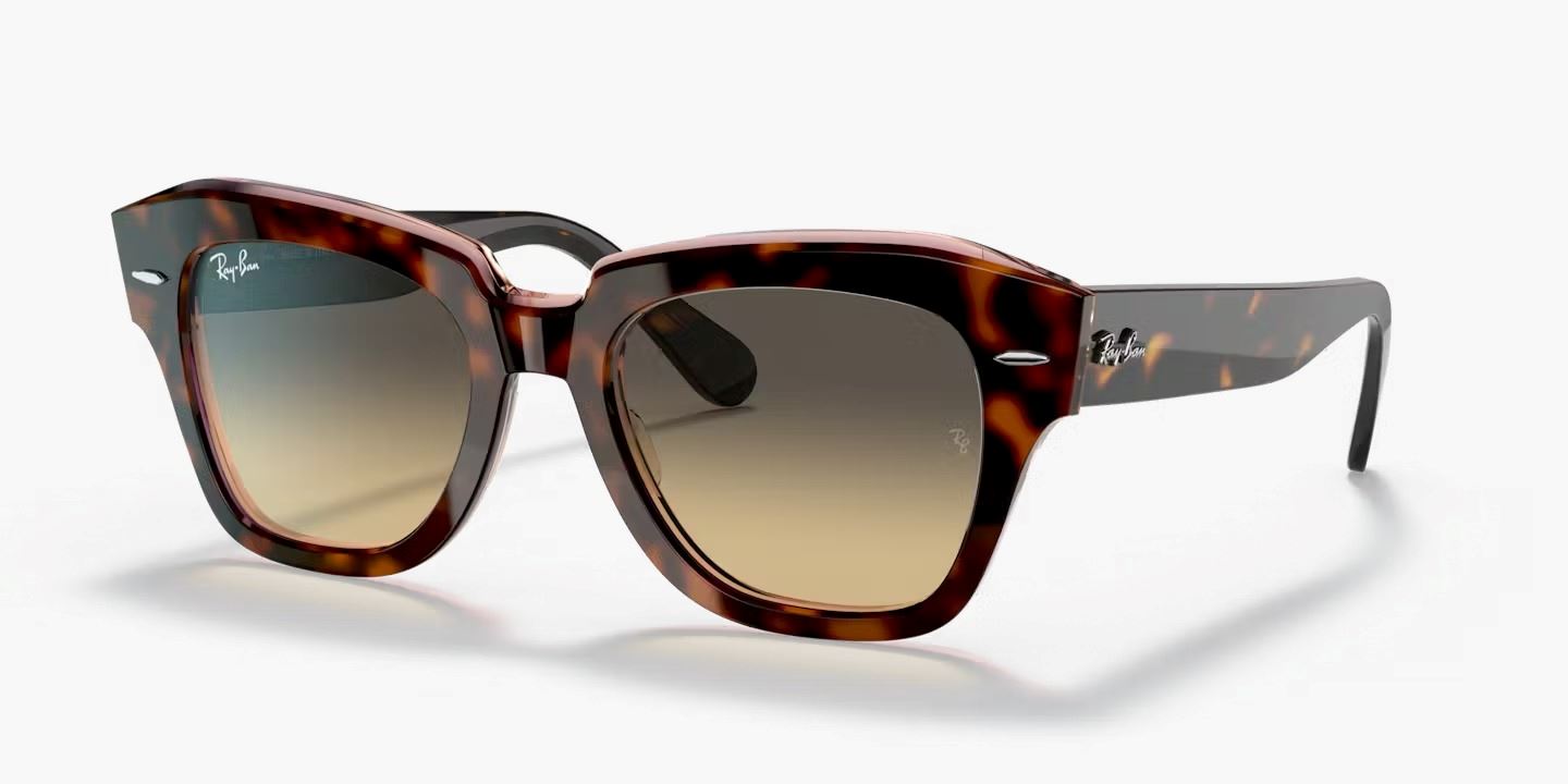LENTES DE SOL RAYBAN STATE STREET RB2186 UNISEX / COLOR:MARRON