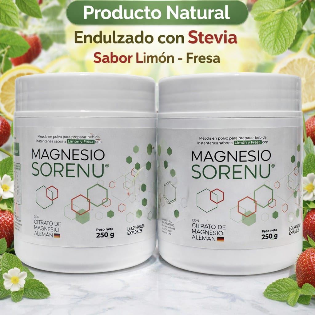 Citrato de Magnesio Alemán 250g SORENU-REGISTRO SANITARIO