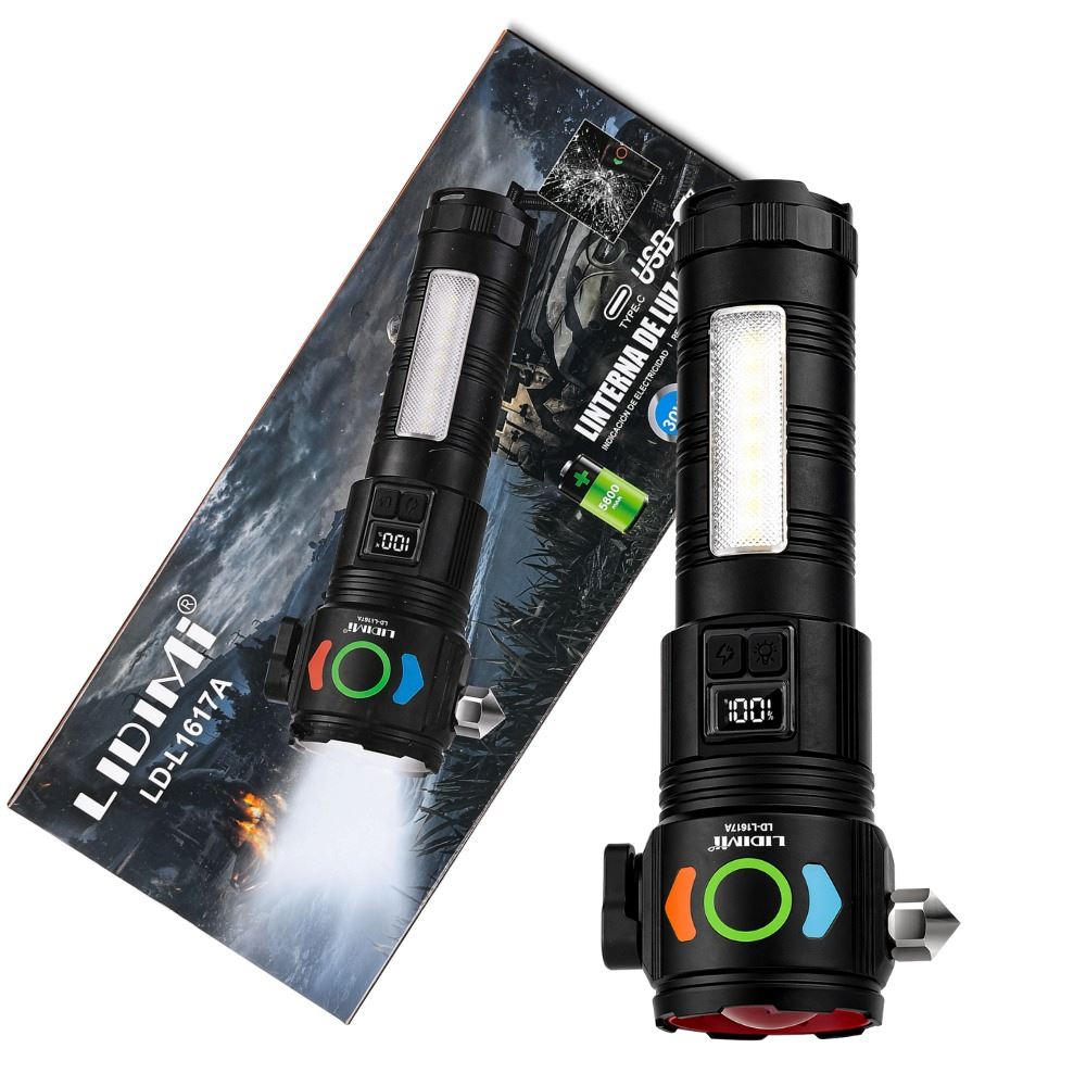 Linterna Led Potente 30w Senderismo Camping Recargable Usb