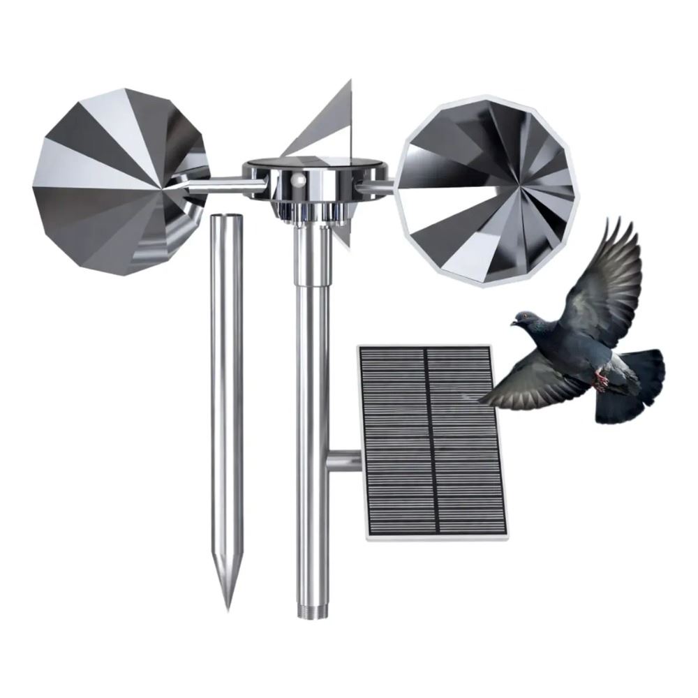 Ahuyentador De Aves Solar Reflectante Para Techos Y Jardín Balcones