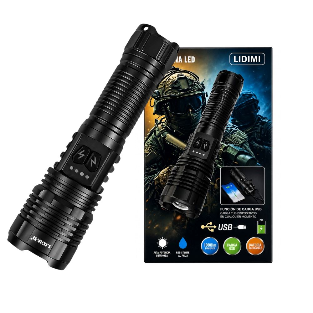 Linterna Lidimi De Larga Distancia 2 Colores De Luces