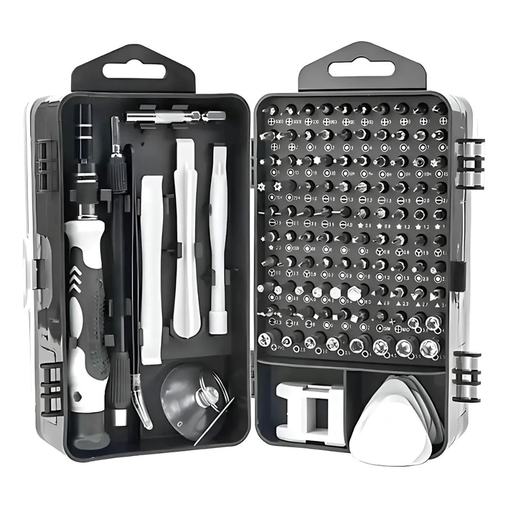 Kit Destornilladores Precisión 110 Piezas Celular Laptop Negro