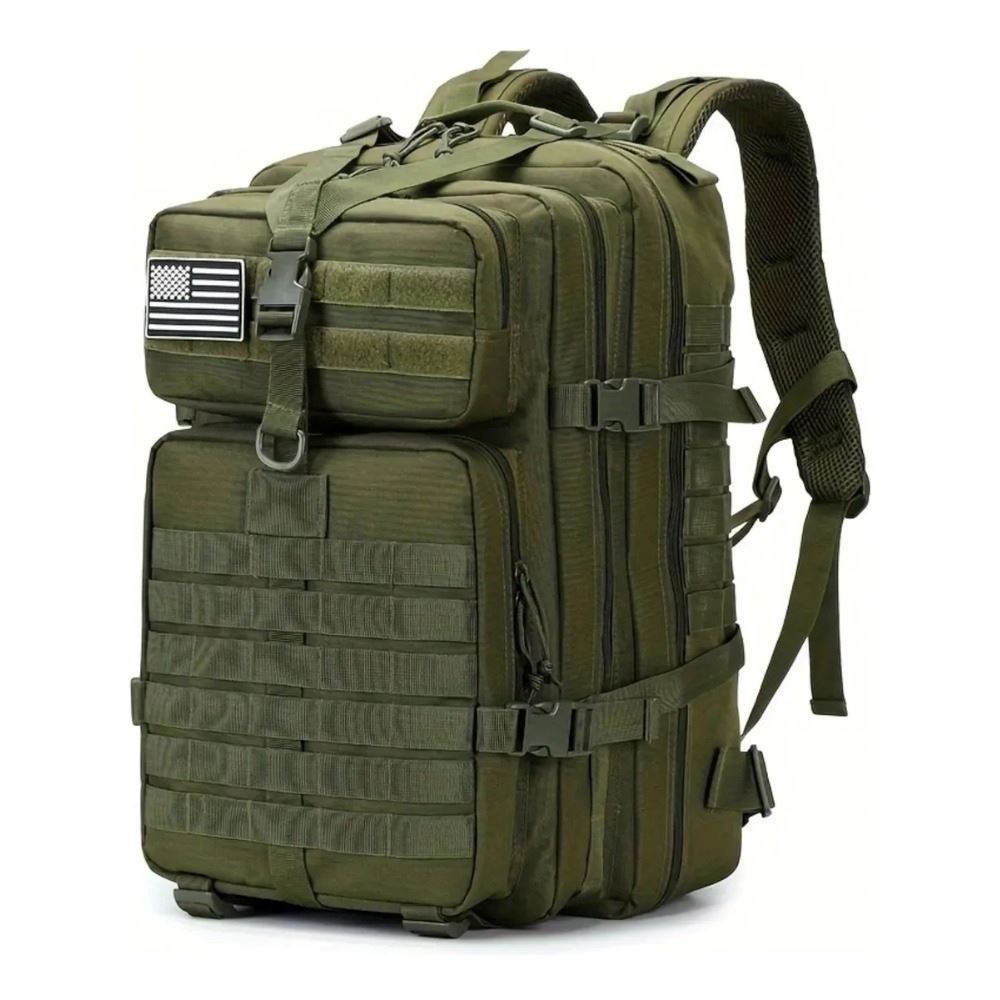 Mochila Hombre Militar Impermeable Táctico Laptop Usb Audio Verde
