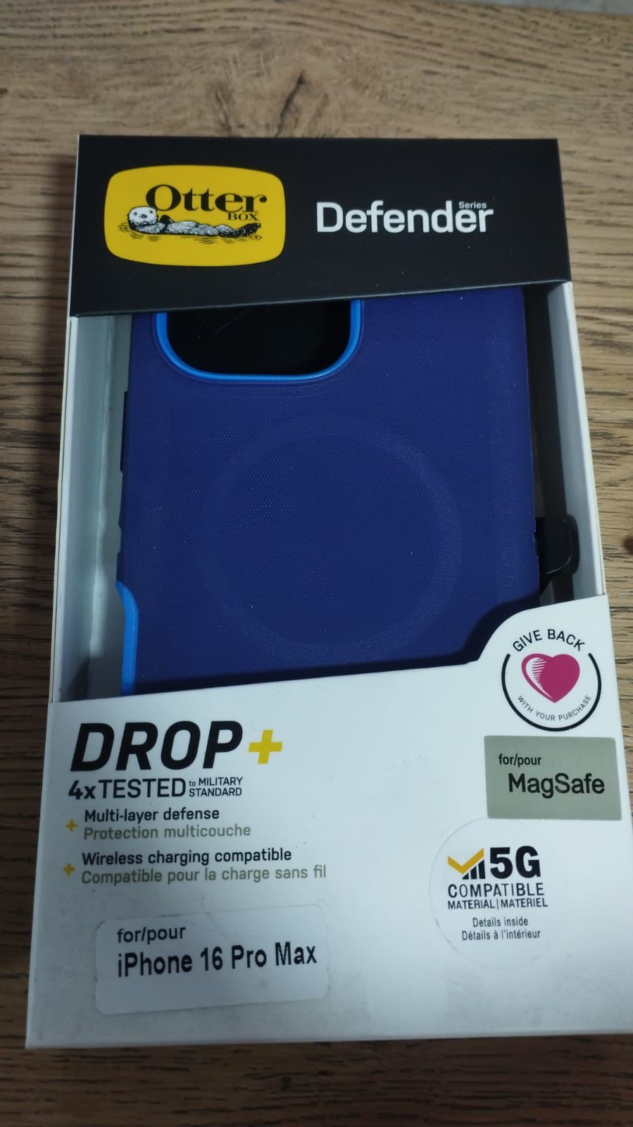 Funda Para Iphone 16 PRO MAX Otter Box Defender - AZUL - CON MAGSAFE
