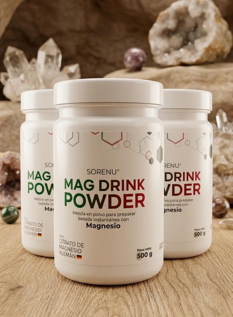 TRIPACK Citrato de Magnesio Alemán 500g SIN STEVIA SORENU-REGISTRO SANITARIO