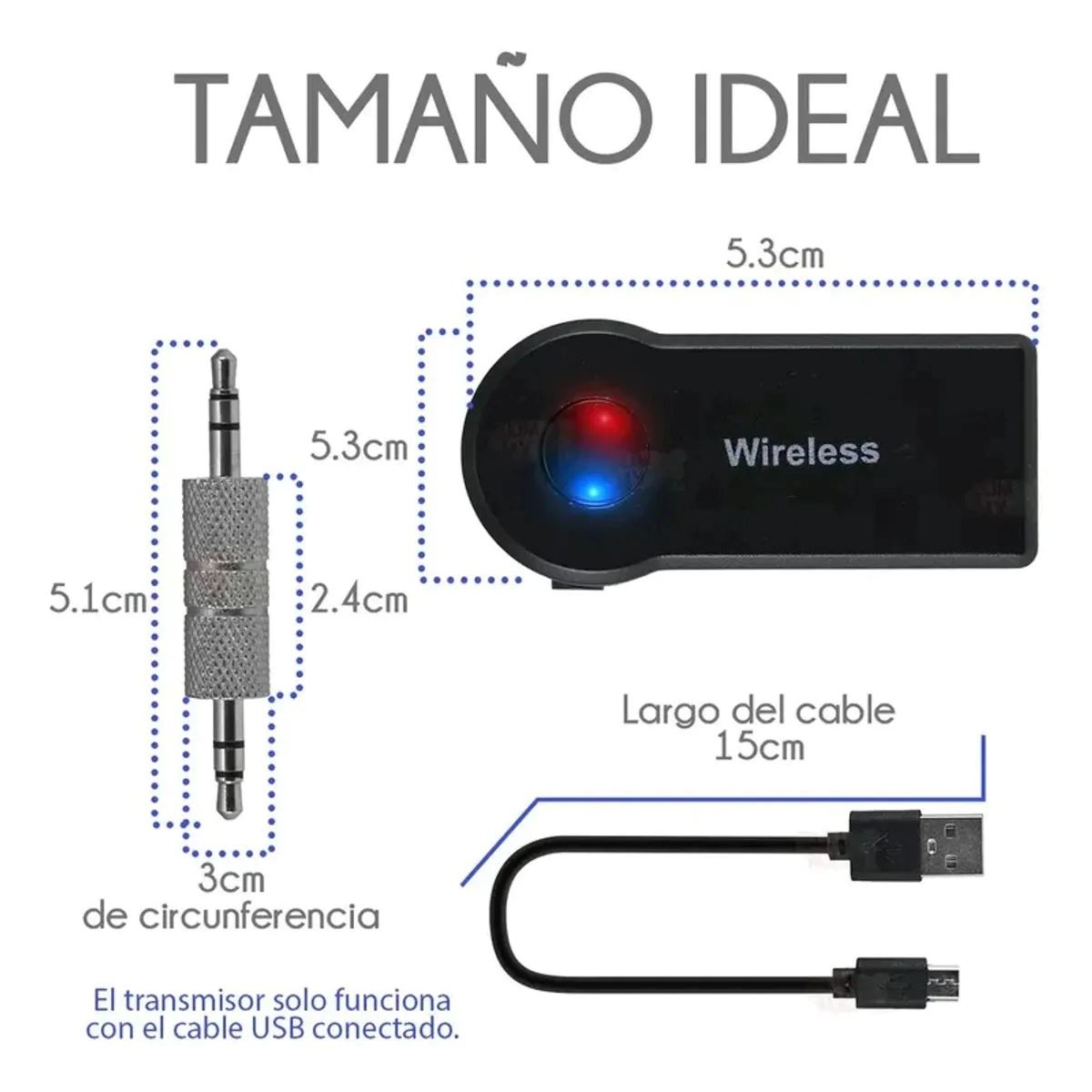 Receptor de Música Inalámbrico para Coche