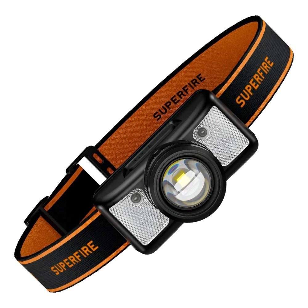 Linterna Frontal Recargable Usb Luz Blanca/roja Y Ligera
