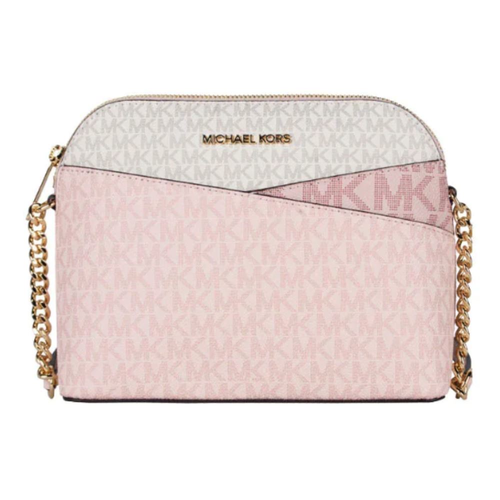 MICHAEL KORS BOLSO CROSSBODY MEDIUM DOME JET SET WHITE PINK