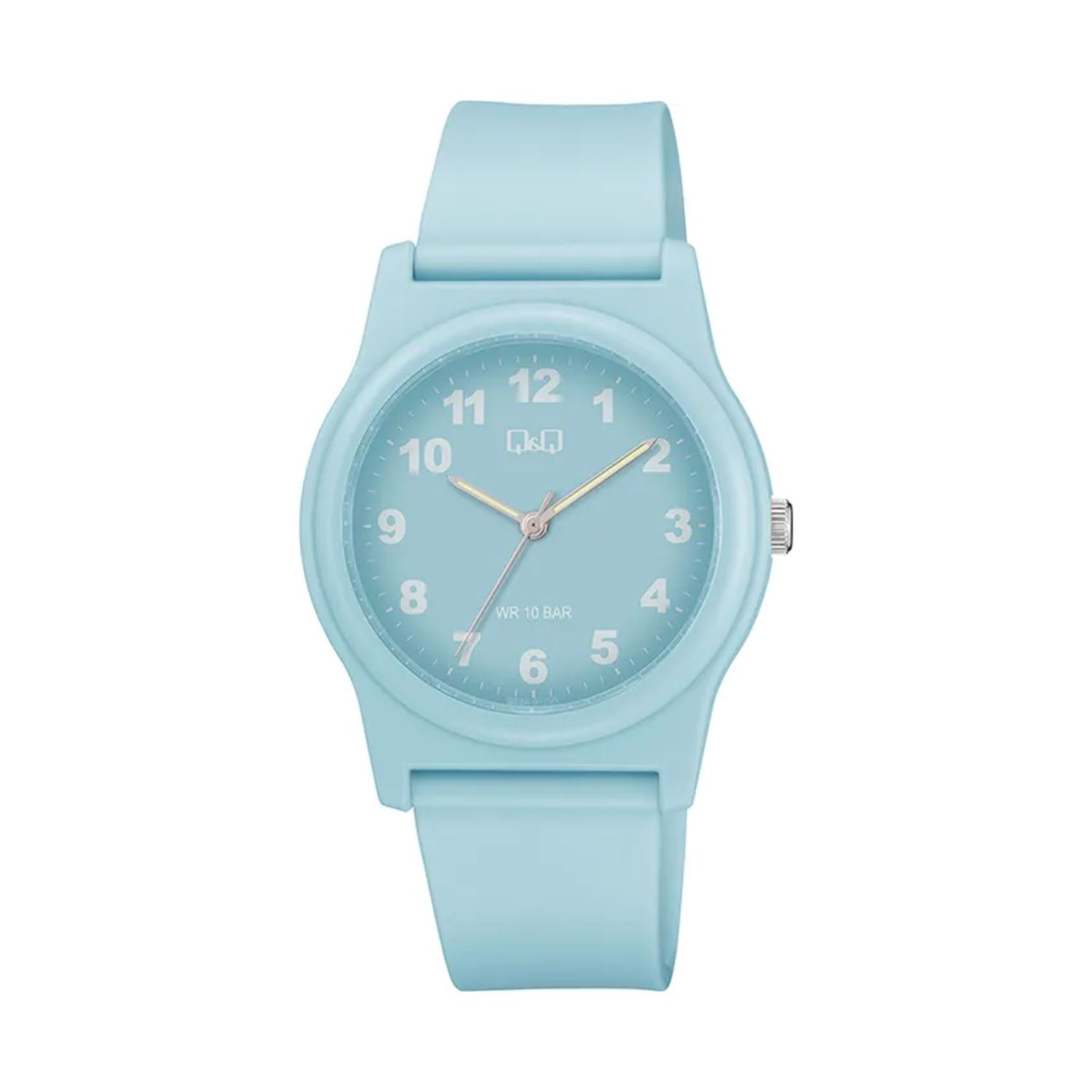 Reloj Q&Q Original Mujer Turquesa 10BAR Resistente al Agua – Deportivo y Casual