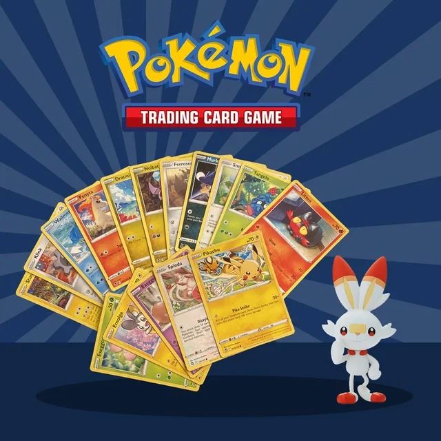 Juego de CartasTCG Pokemon Autentico Lote Pokemon 80 Unidades + Carta Exclusiva