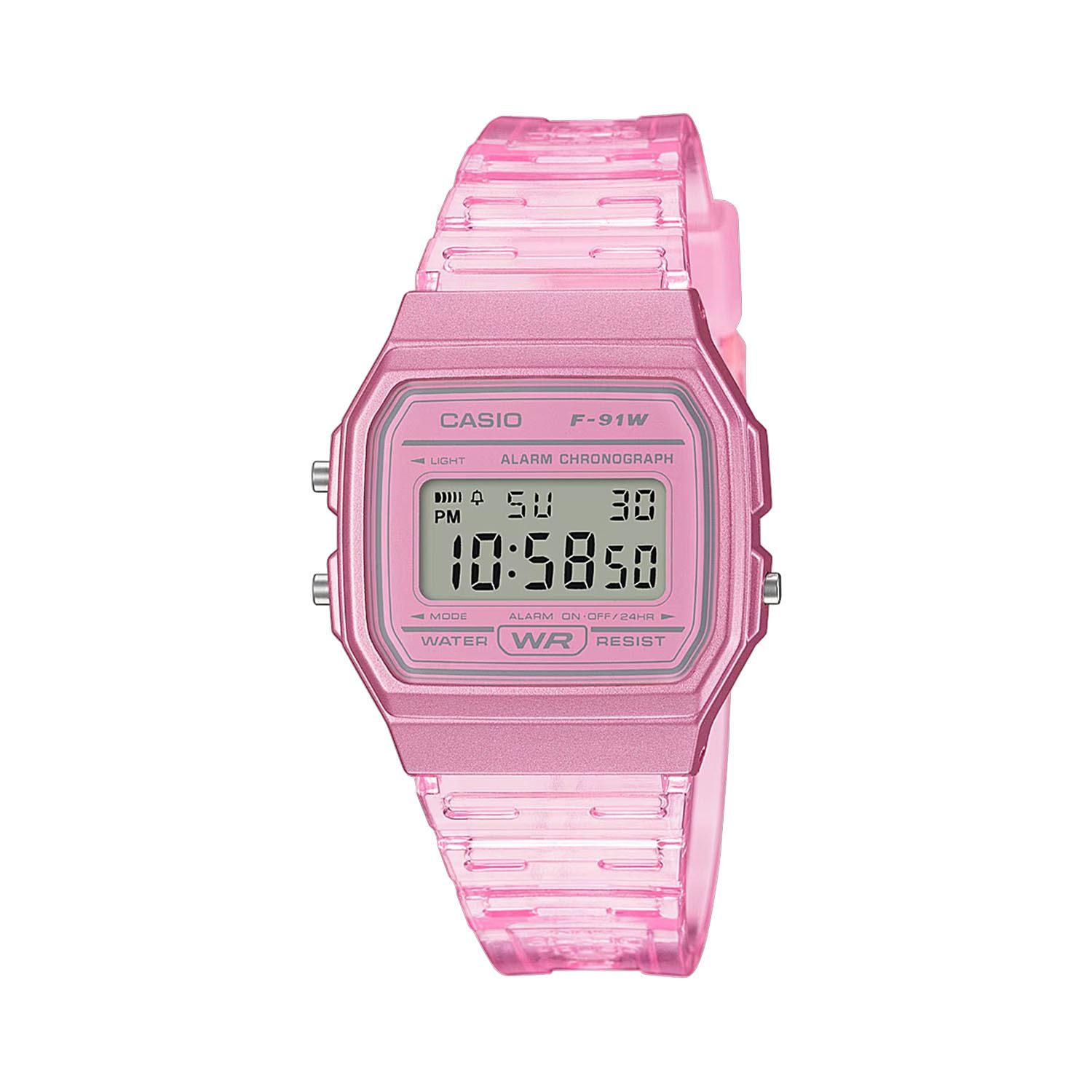 Reloj Digital Mujer 5 BAR Resistente al Agua Color Rosado Diseño Deportivo con Luz y Calendario