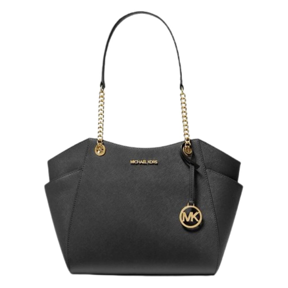 MICHAEL KORS BOLSO DE HOMBRO JET SET NEGRO GRANDE CON LOGOTIPO