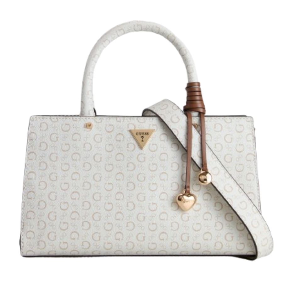 Guess Katy Satchel Tote Bag Blanco