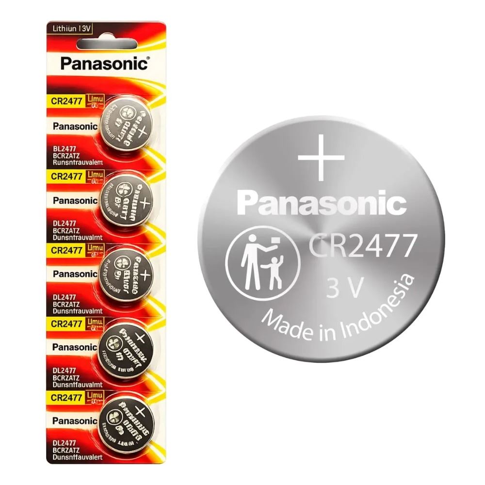 Pack 5 Pilas Panasonic Cr2477 3v Litio 1000mah