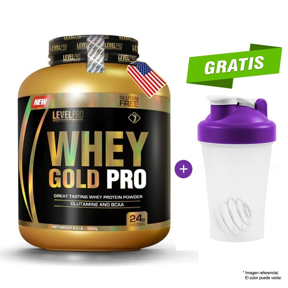 LEVEL PRO WHEY GOLD PRO 6.6 LIBRAS RICH CHOCOLATE + SHAKER