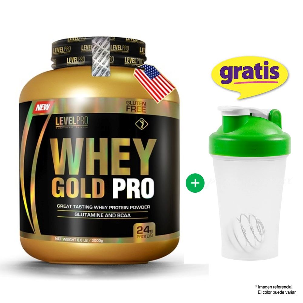 WHEY GOLD PRO 3KG PROTEINA LEVEL PRO VAINILLA