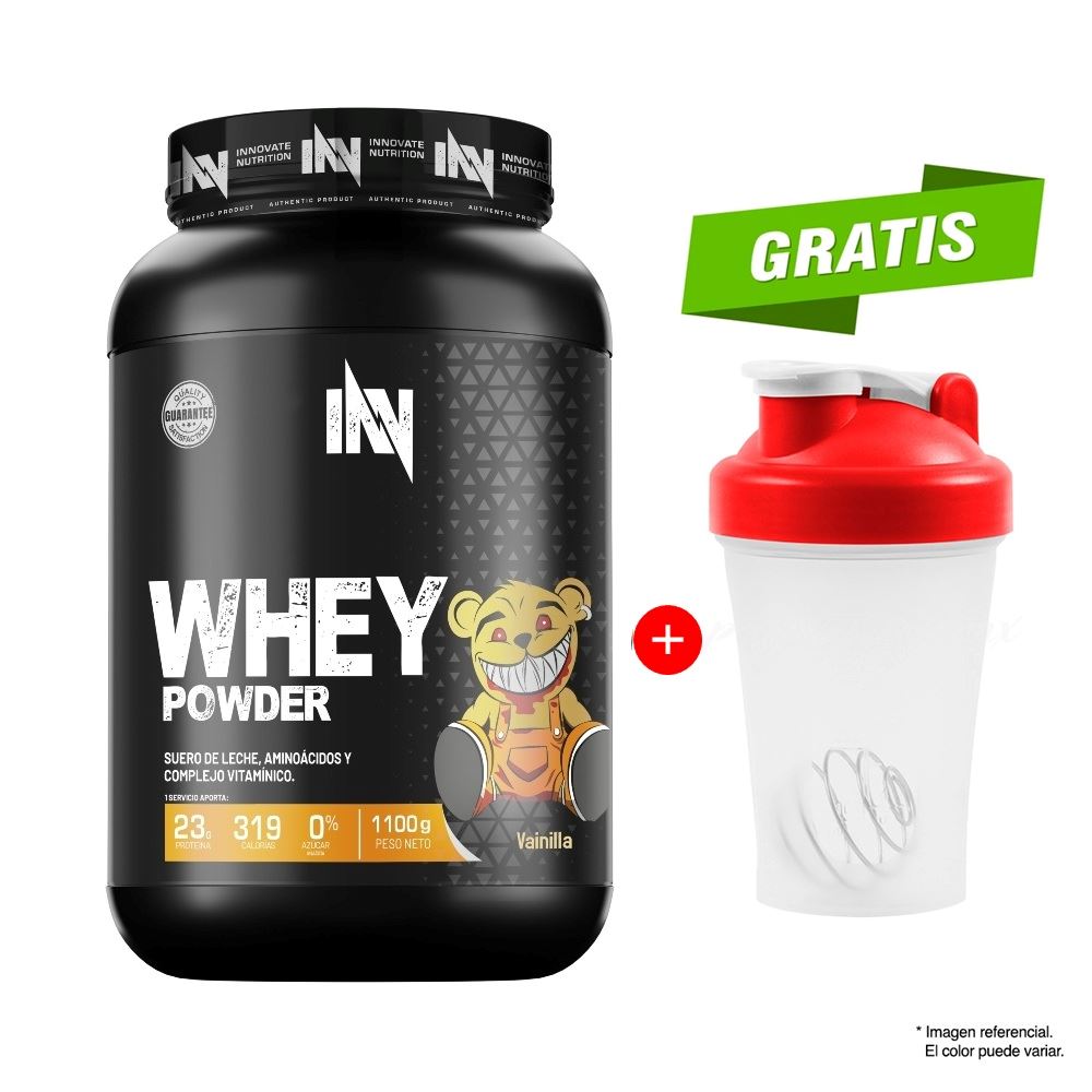 Proteína INN Whey Powder 1.1 kg Chocolate + Shaker
