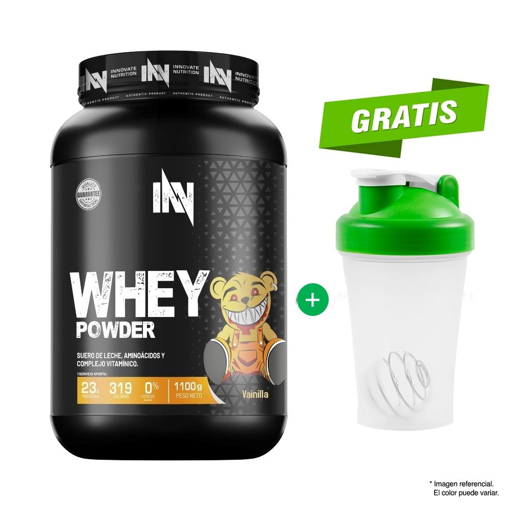 Proteína INN Whey Powder 1.1 kg Vainilla + Shaker