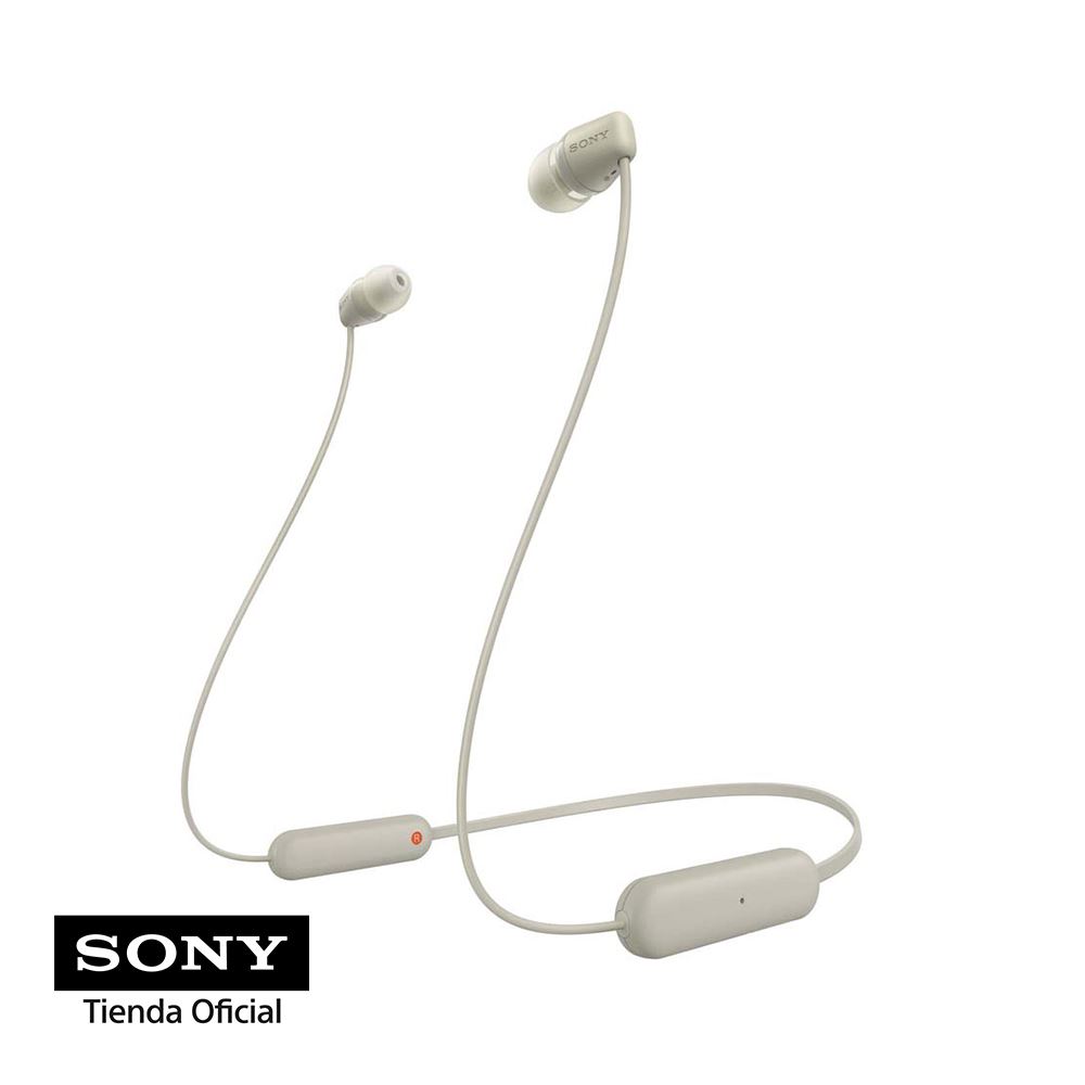 Sony Audífonos Bluetooth in Ear WI-C100 Crema