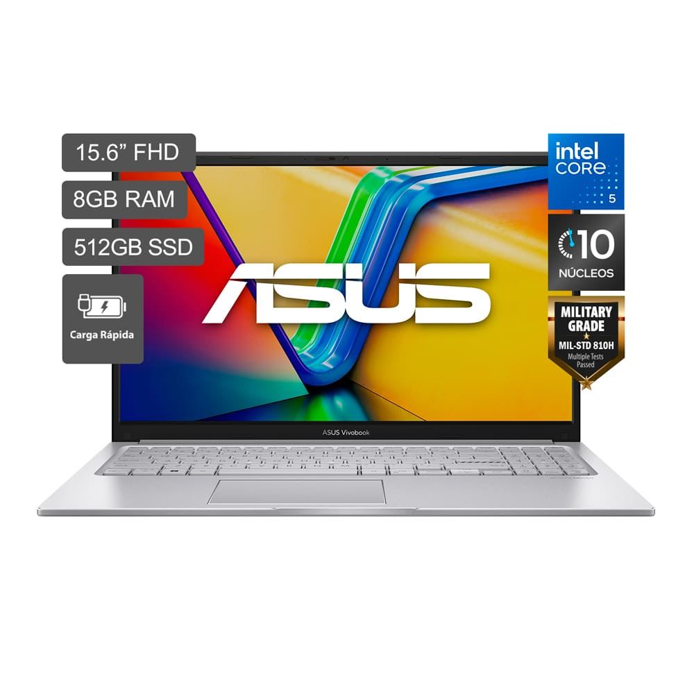 Laptop Asus Vivobook 15 Intel Core 5 120U 512GB 8GB X1504VA-BQ4451W